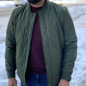 Banana Republic Green Quilted Jacket